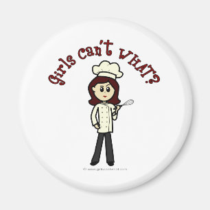 Ljus Chef Girl Magnet