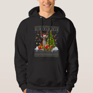 Ljus Chihuahua Hund Funny Julafton Ug Hoodie