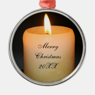 ljus-christmas julgransprydnad metall