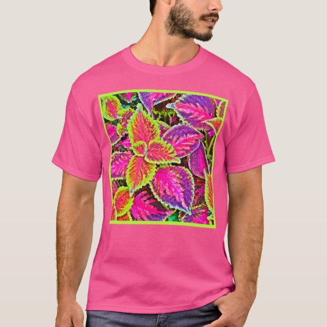 Ljus ChromaLeaf Harmony Mönster T Shirt (Framsida)