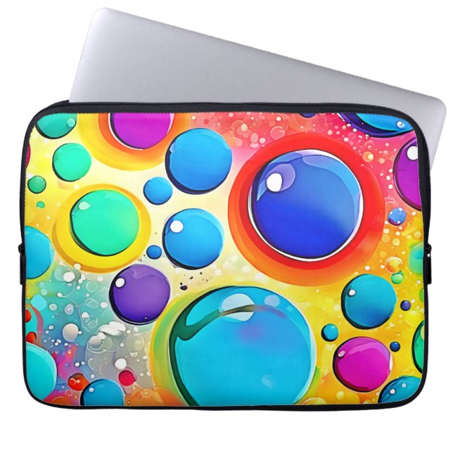 Ljus cirkel Pop Art Laptop Fodral (Framsidan)