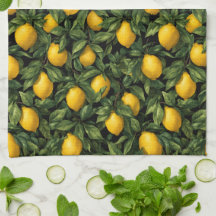 Ljus Citron Citrusträdmönster