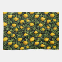 Ljus Citron Citrusträdmönster