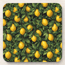 Ljus Citron Citrusträdmönster