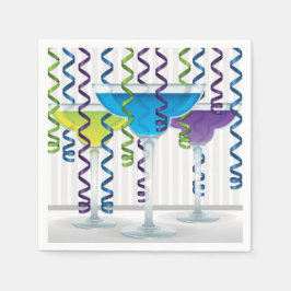 Ljus cocktail och ribbon pappersservett