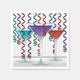 Ljus cocktail och ribbon pappersservett