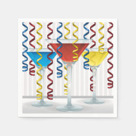 Ljus cocktail och ribbon pappersservett