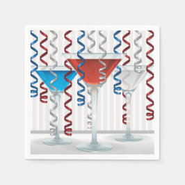 Ljus cocktail och ribbon pappersservett