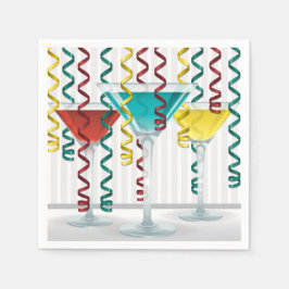 Ljus cocktail och ribbon pappersservett
