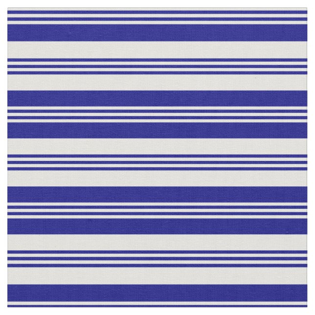 Ljus cyan och Blue Stripe/Linjerad Mönster Tyg (Närbild)