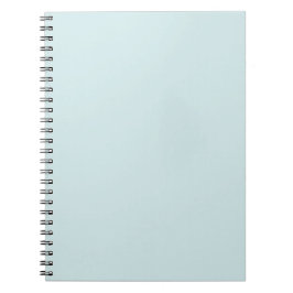 Ljus cyan solid enfärgad anteckningsbok