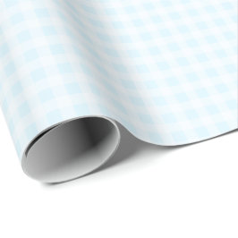 Ljus cyanblå rutig presentpapper