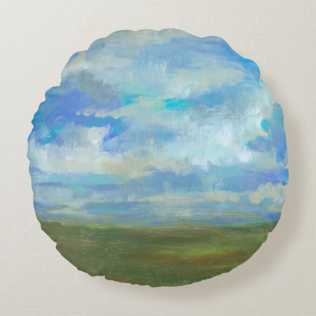 Ljus dag II Rund Kudde (Framsidan)