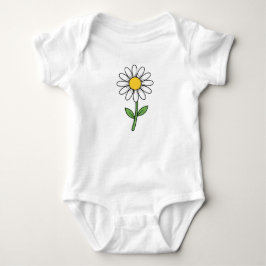 Ljus Daisy Blomma Whimsical Konst T Shirt