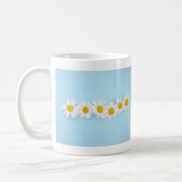 Ljus Daisy på Himmel Blue Mugg