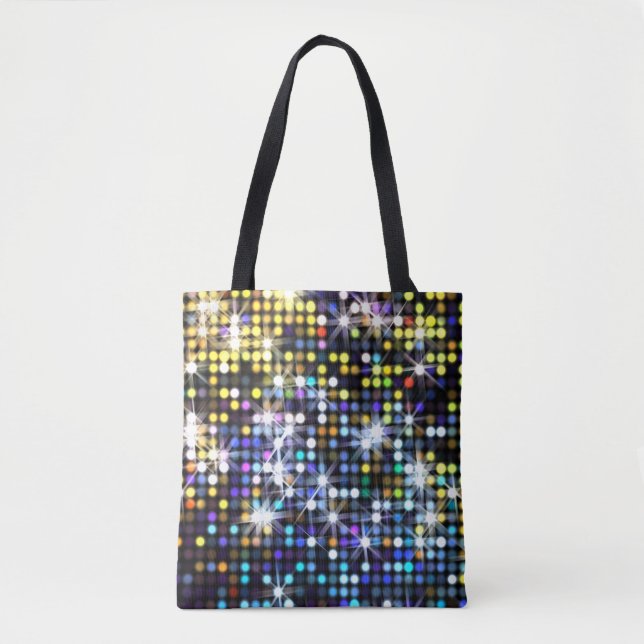 Ljus decor: abstrakt glamous mode tygkasse (Framsida)