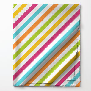 Ljus diagonalt regnbågsrandigt mönster tyg