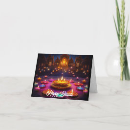 Ljus: Diwali Firande Helgkort