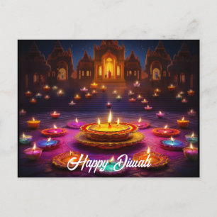 Ljus: Diwali Firande Vykort