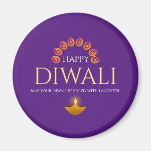 Ljus Diwali Hindu-festivalen Magnet