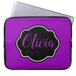 Ljus, djärv fuchsia lila personlig laptop fodral