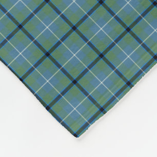 Ljus Douglas klan - forntida Tartan för blått Fleecefilt