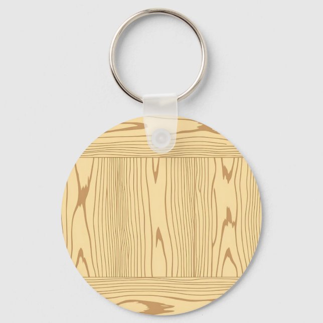 Ljus ek trästruktur textur minimalism nyckelring (Framsida)