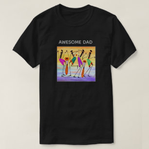 Ljus, elegant, uttryck för lycka, svart t shirt