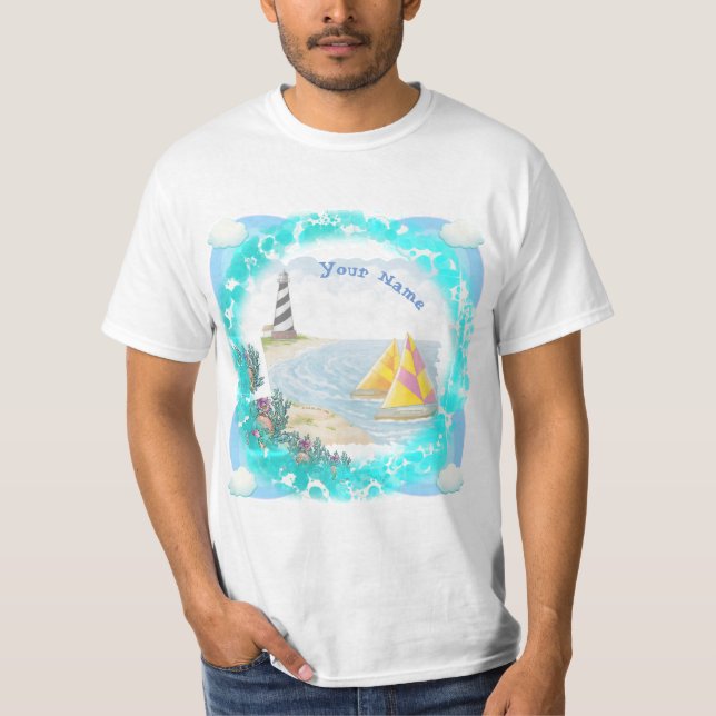 Ljus en fyr-t-shirt t shirt (Framsida)