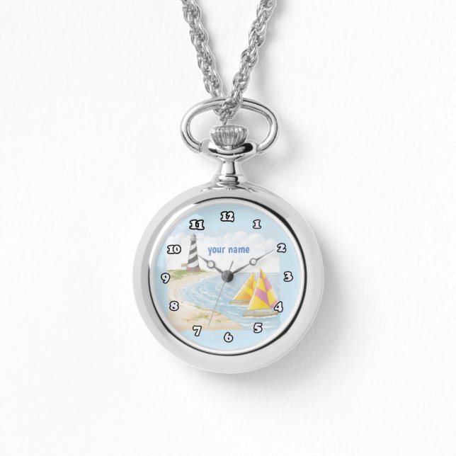 Ljus Ena fyr  Armbandsur (Framsida)
