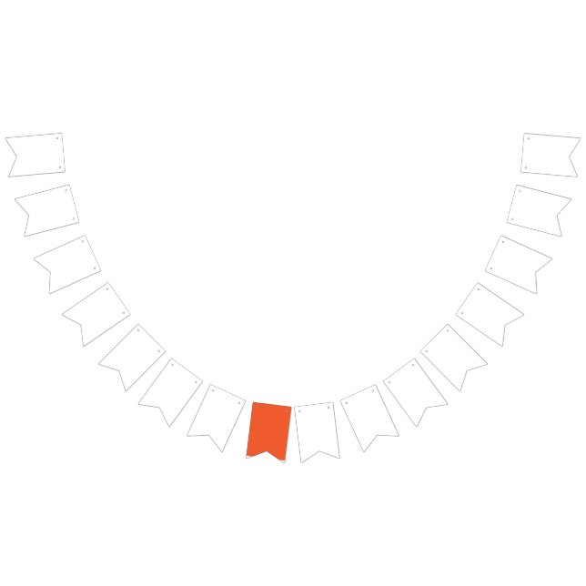 Ljus enfärgad orange bakgrund  vimplar (Alla)