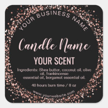 ljus etikett sojabönor ljus rose guld