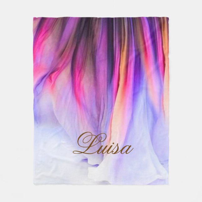 Ljus fantasi fleecefilt (Framsidan)