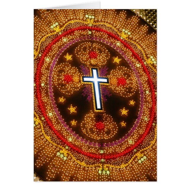 Ljus färgade kor hälsningskort (Framsidan)