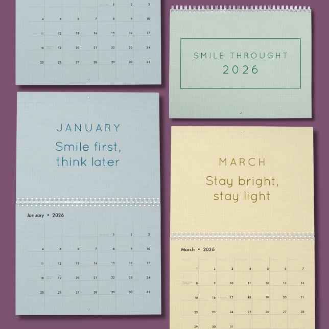 Ljus & Färgglad Inspirationsväggskalender 2026 Kalender (Skapare uppladdad)