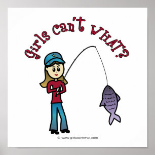 Ljus Fiske Girl Poster