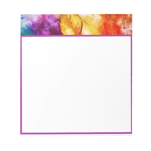 Ljus fjäderdräkt  anteckningsblock (Framsida)