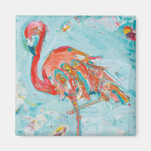 Ljus Flamingo Magnet
