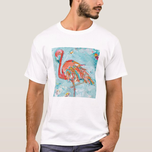 Ljus Flamingo Tee (Framsida)