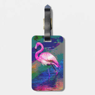 Ljus Flamingobagagemärkre Bagagebricka