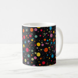 Ljus flerfärgad prickmönster kaffemugg