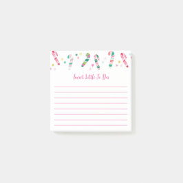 Ljus flerfärgad rödpipskaka  post-it block