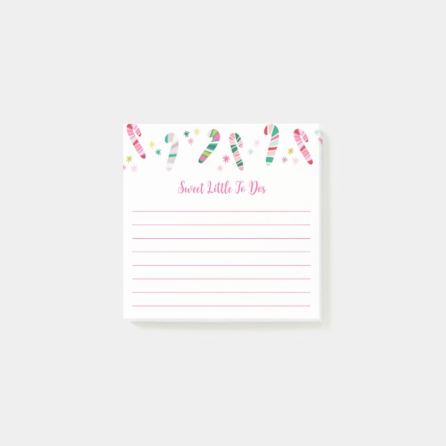 Ljus flerfärgad rödpipskaka  post-it block (Framsida)