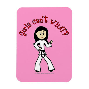 Ljus flicka Martial Artist Magnet