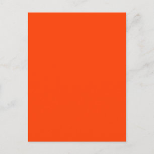 Ljus fluorescerande orange neonskylt vykort
