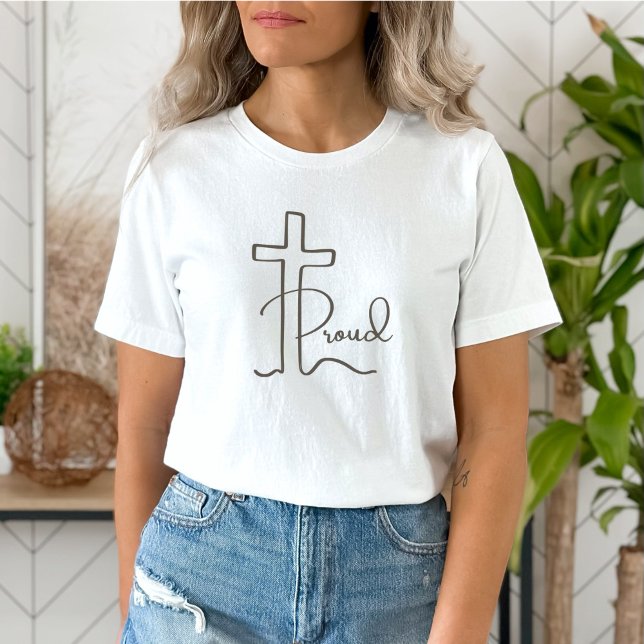 Ljus för det minsta, stolta, kristna Kor-skript T Shirt (Skapare uppladdad)