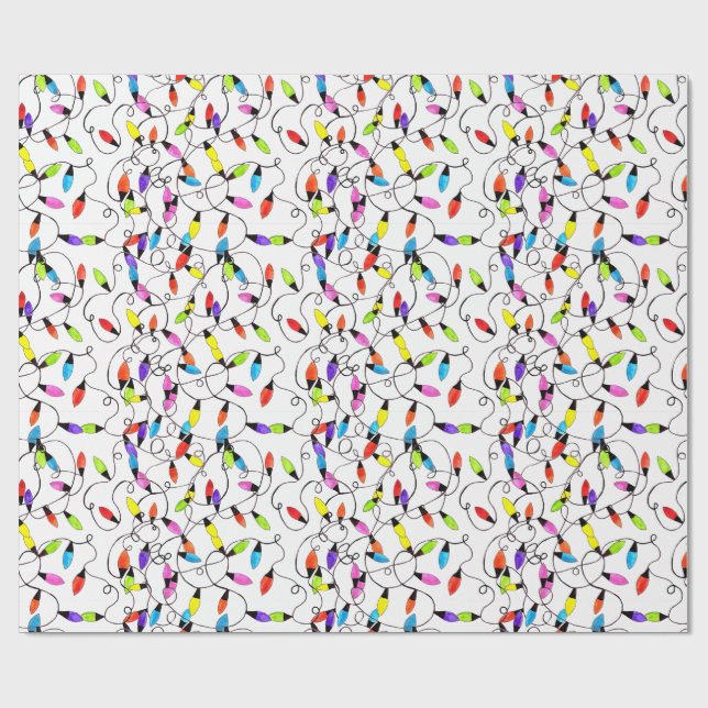 Ljus för färglös återsträngssträng presentpapper (Platt)