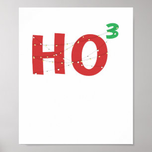 Ljus för jul för julMathNerd HOHOHO Poster