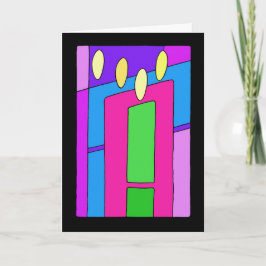 ljus för jul helgkort