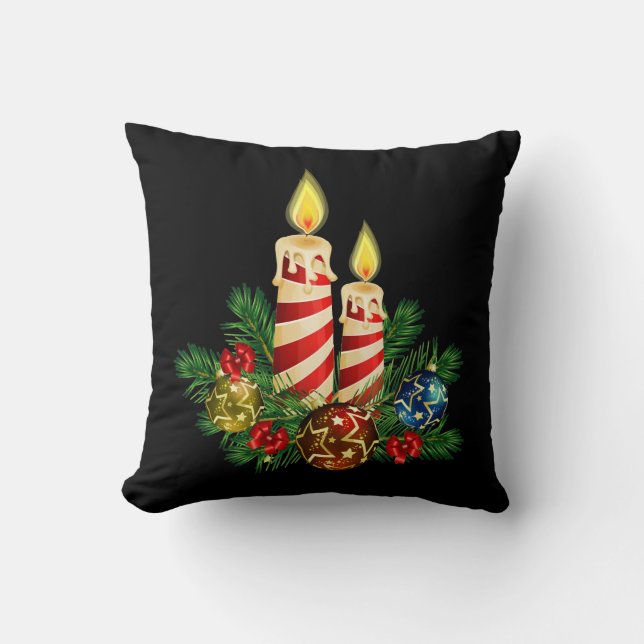 ljus för jul kudde (Framsida)